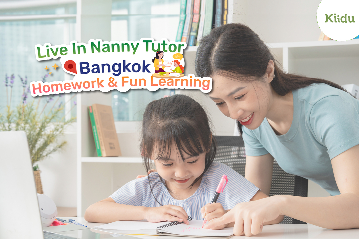 A live-in nanny tutor lives in your home, combining childcare with educational support.