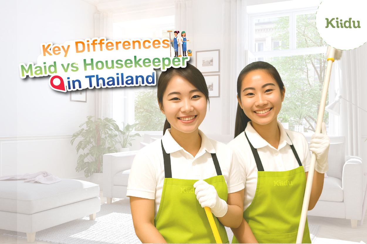 In Thailand, the roles of a maid and a housekeeper are often misunderstood or used interchangeably.