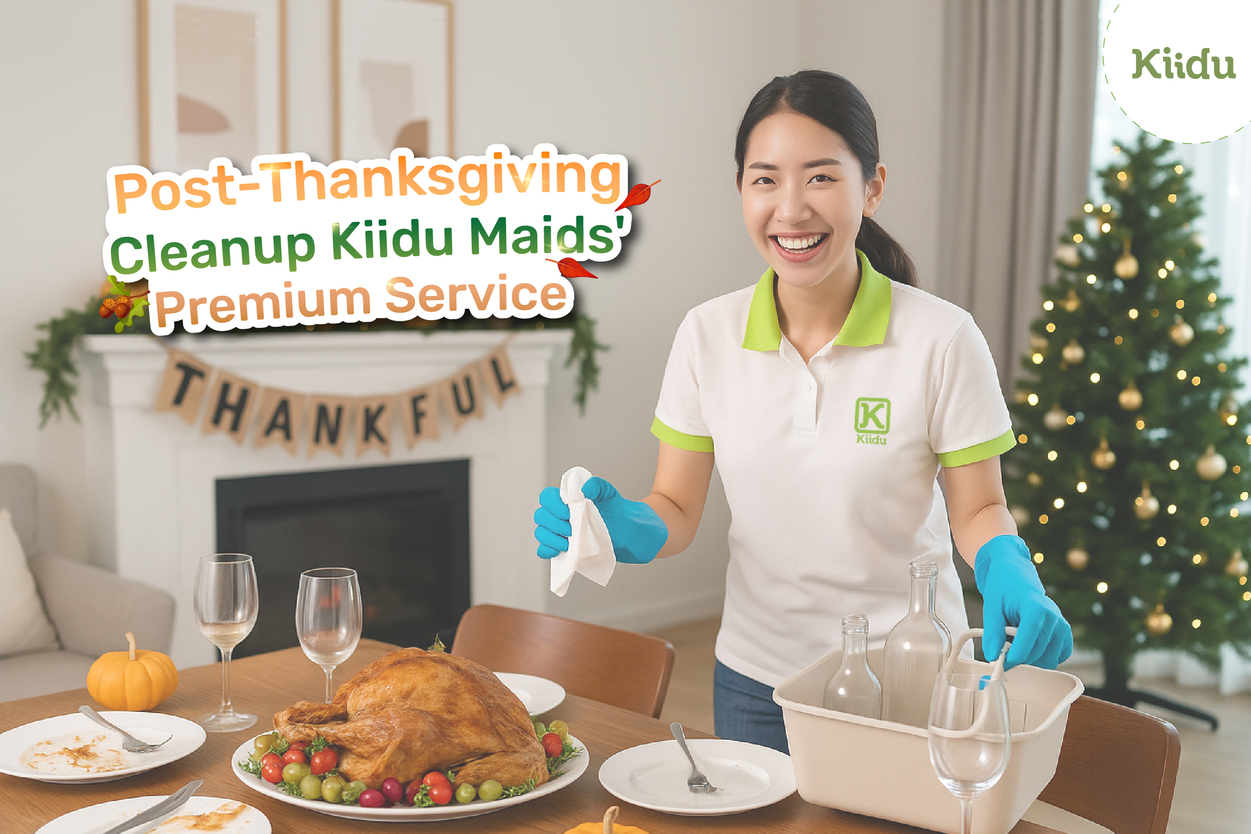 After Thanksgiving, your home can feel chaotic, dirty dishes, messy kitchens, guest rooms to reset, laundry piles, and general clutter.