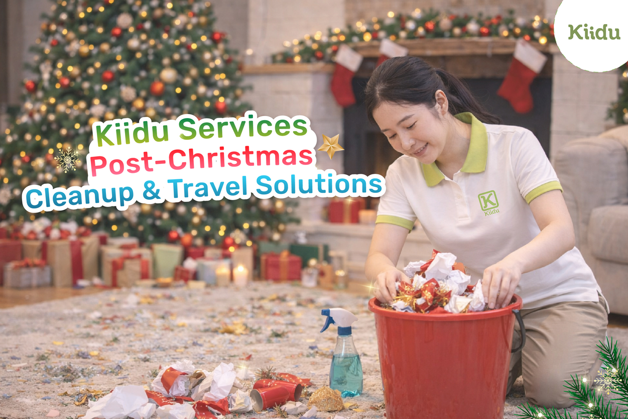 Kiidu Services Post-Christmas Cleanup & Travel Solutions