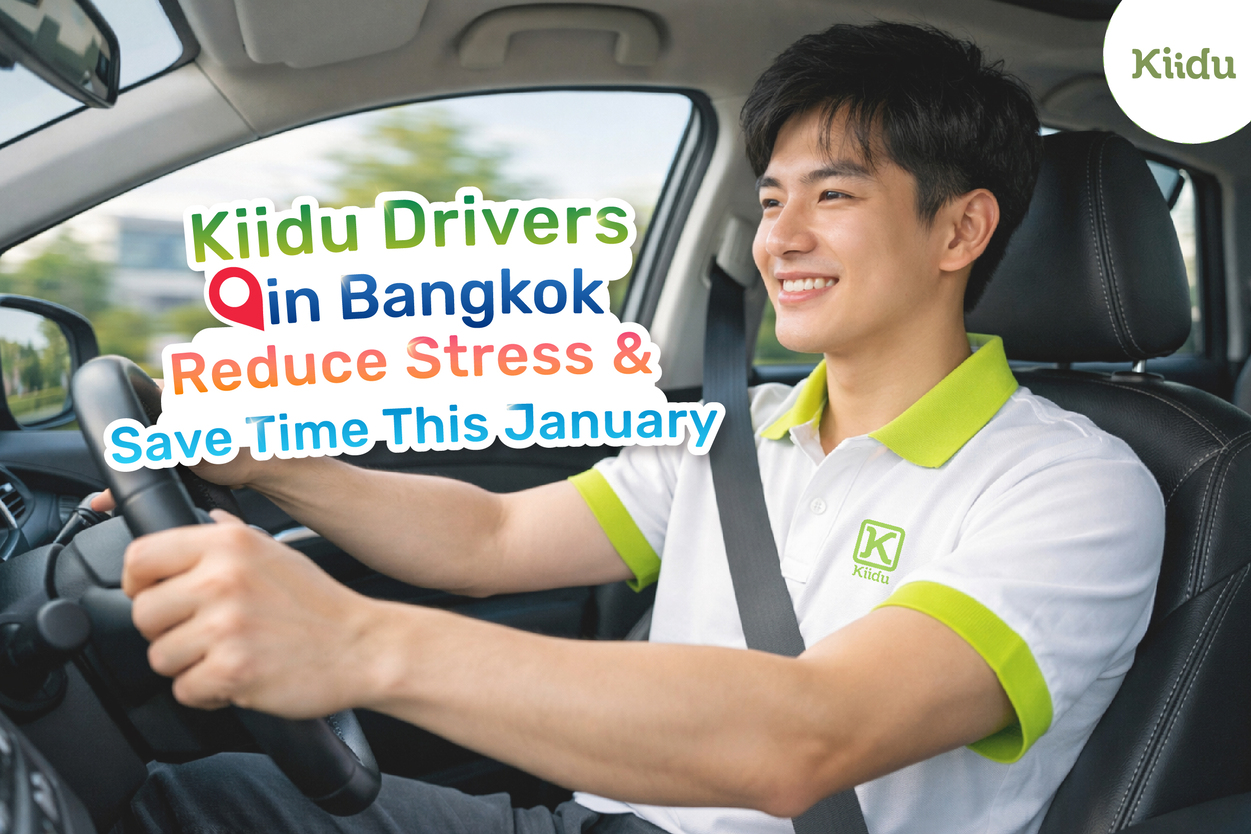 Kiidu driver services in Bangkok help residents and professionals reduce commuting stress and save valuable time in January by providing reliable,