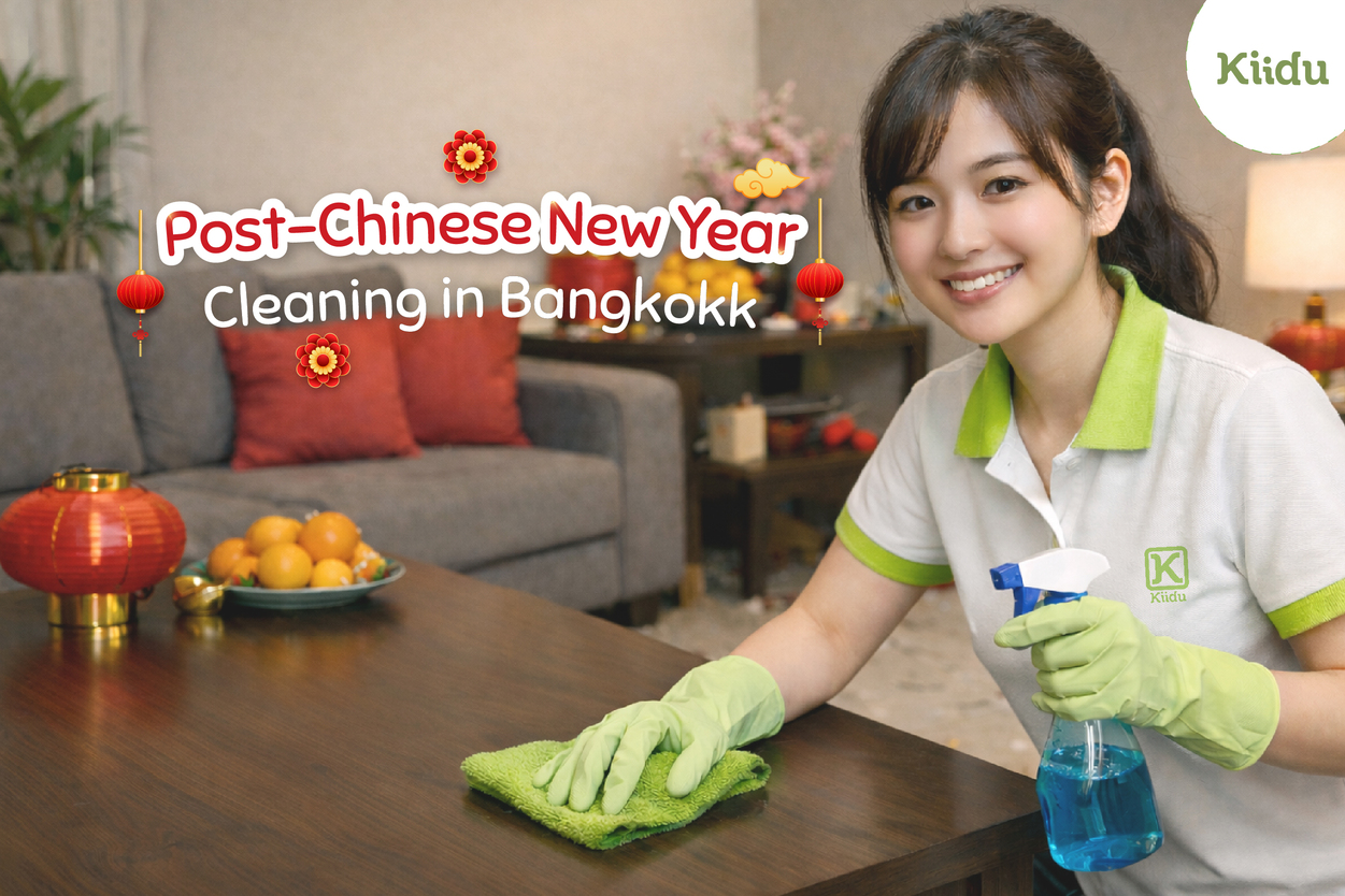 As the vibrant Chinese New Year celebrations end, many Bangkok homes are left with cluttered kitchens, dusty surfaces, and high-traffic areas that need serious attention.