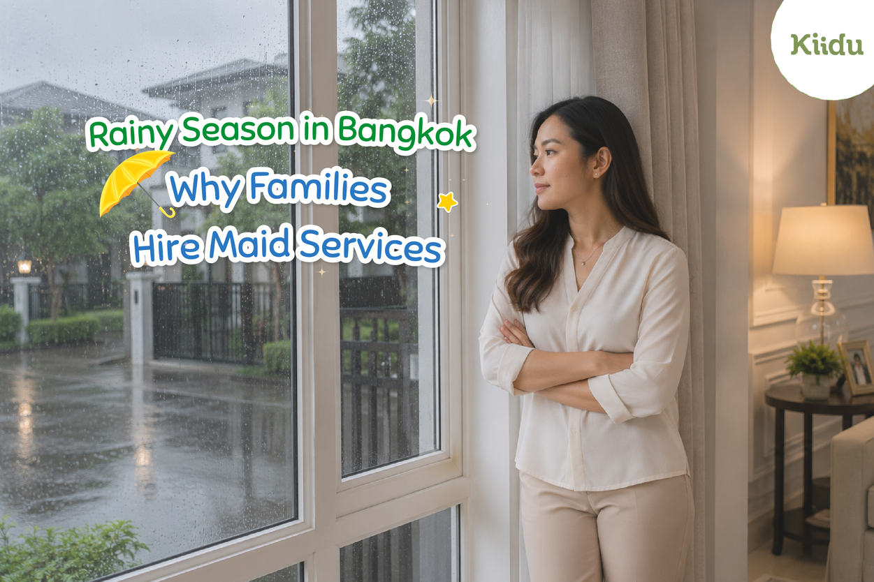 Discover why more families hire a maid service in Bangkok during the rainy season.